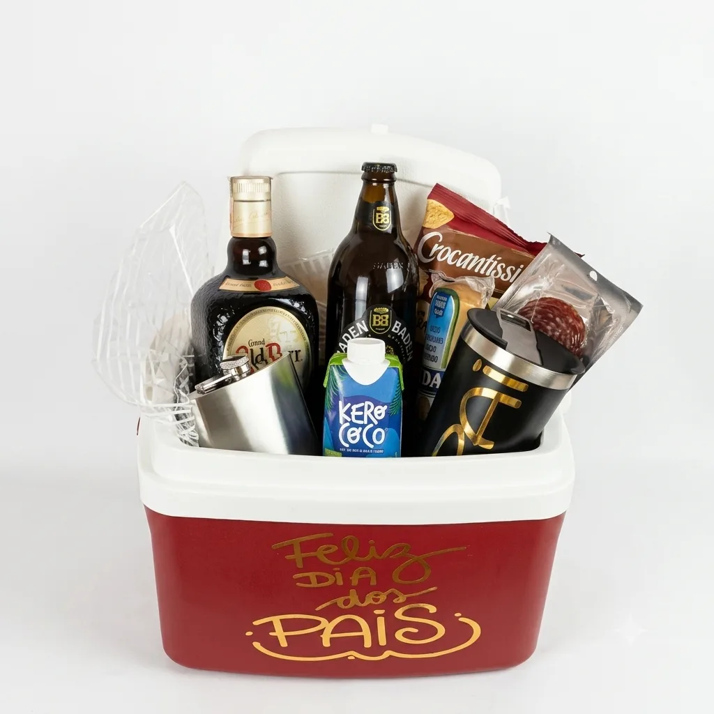 Kit Cooler Pai Premium: Old Parr, Baden Baden & Acessórios