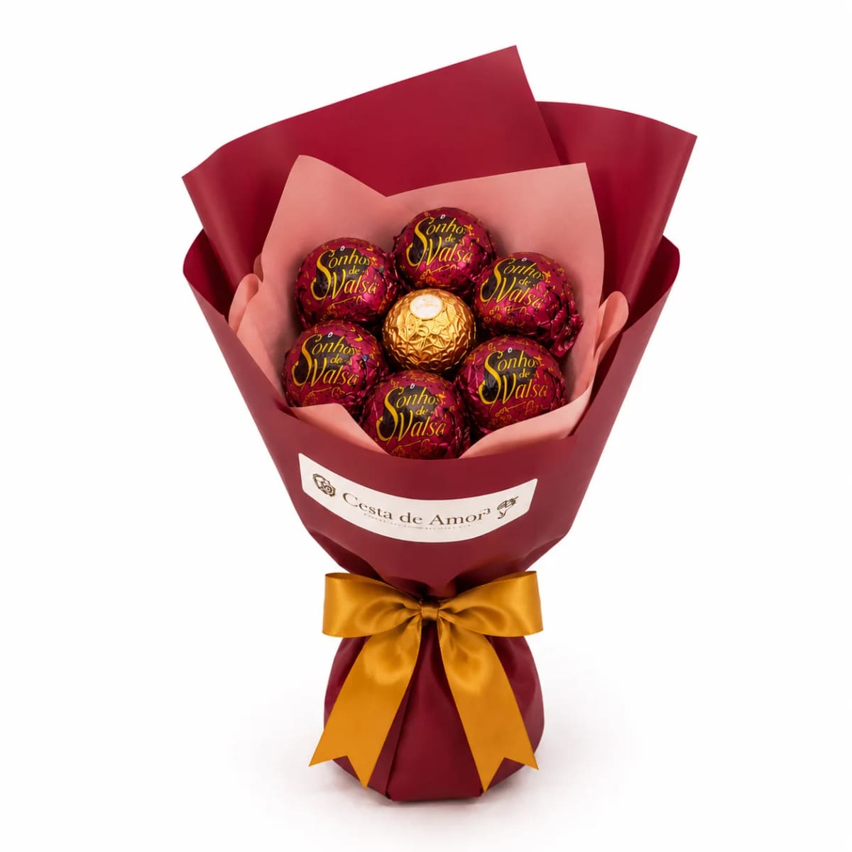 Buquê de Chocolate Sonho de Valsa com Ferrero Rocher