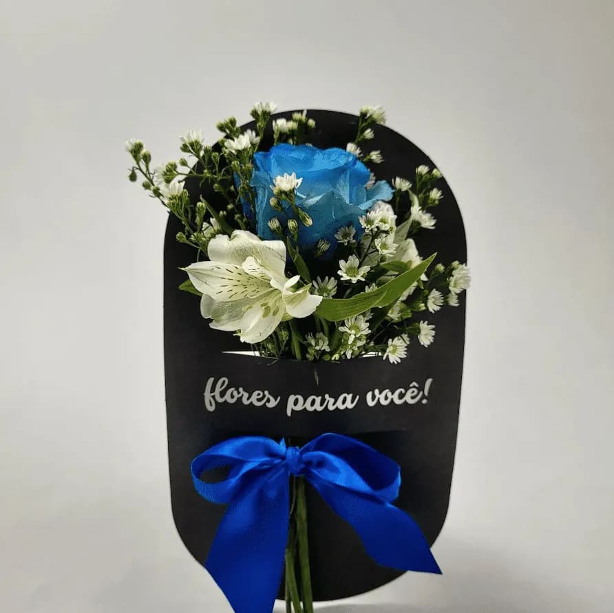 Mimo Flores para Você com Rosa Azul